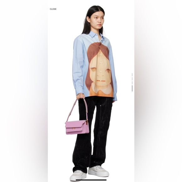 BRAND NEW AUTHENTIC MARNI PURPLE PINK EW Trunk Shoulder Bag - Picture 3 of 8